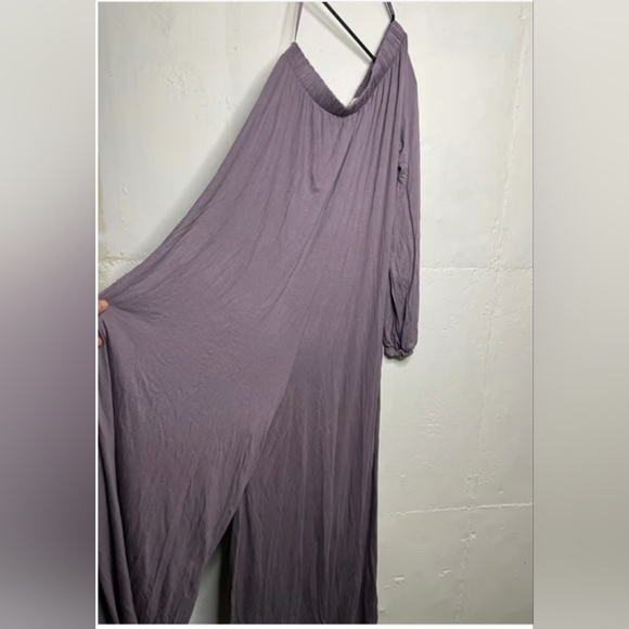 Lavender Wide-Leg Overall - Picture 4 of 10